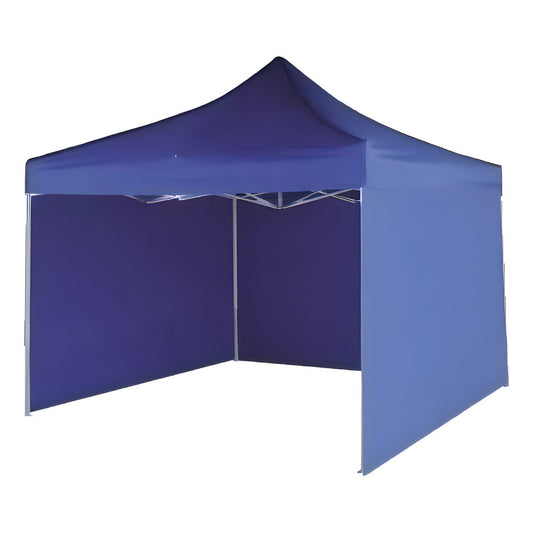 Toldo Plegable Pared Azul 3x3 Incluye Pared Laterales Toldo Azul