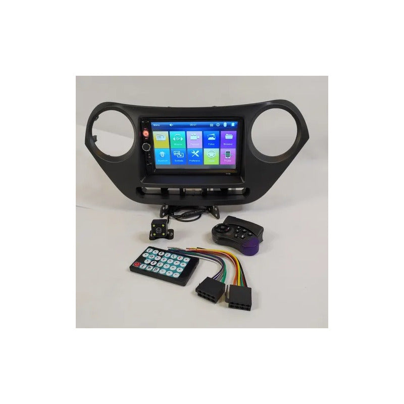 Adaptador Bisel Radio Hyundai I10 2014 Up 9 Pulgadas Negro