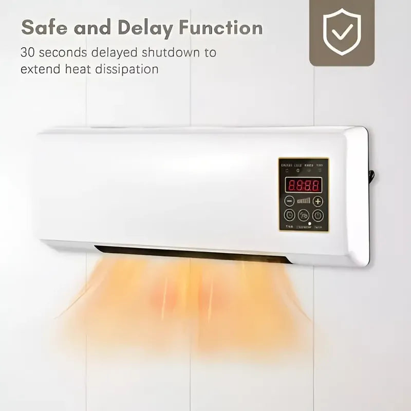 Calefactor Para Pared Aire Fresco/caliente Diseño Tipo Split Blanco