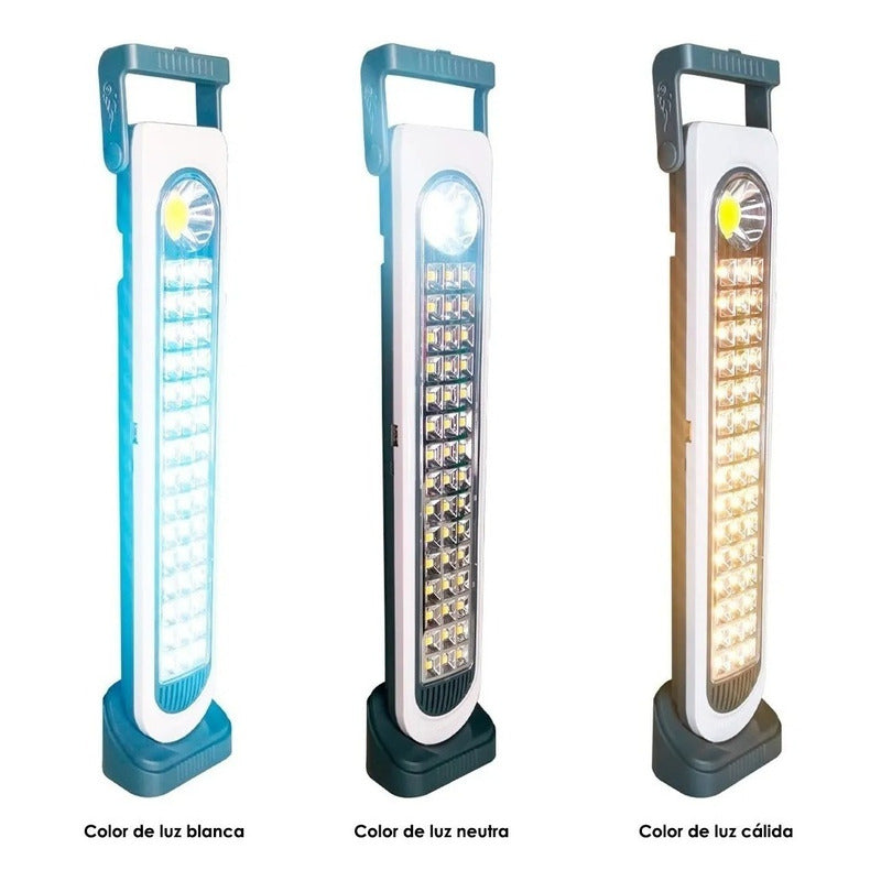 Lámpara Emergencia Solar Luz Led Luz Fria Y Calida