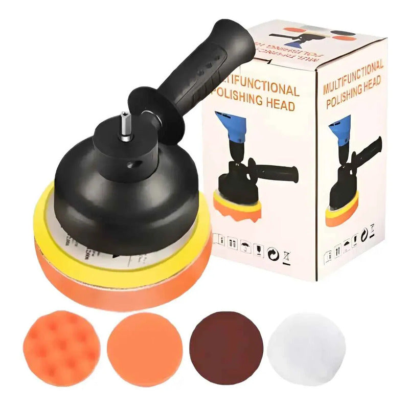 Set De Cabezales Para Pulido Adaptador Taladro Multifuncion Amarillo