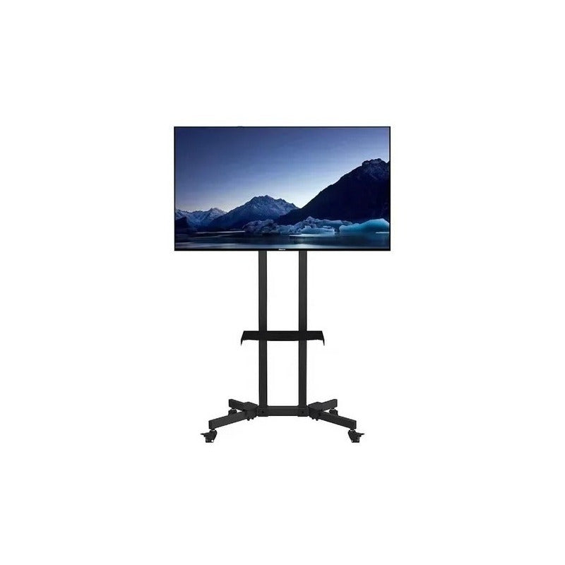 Soporte De Tv 32  40 42 43 48 49 50 60 63 65 70 Con Ruedas Negro