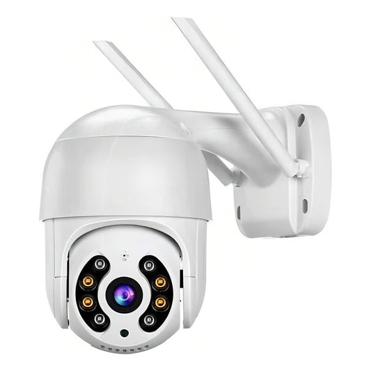 Cámara De Seguridad Jortan  Domo Exterior Wifi 360° Full Hd Blanco
