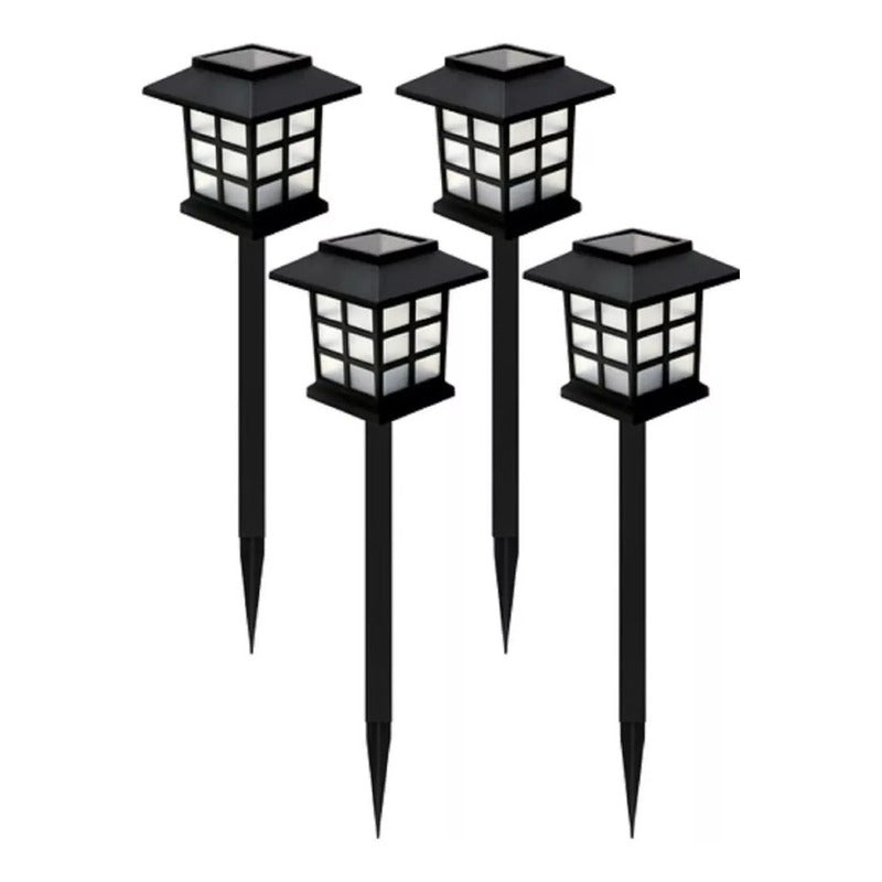 Pack X4 Lampara Luces Solares Antorchas Led Estaca