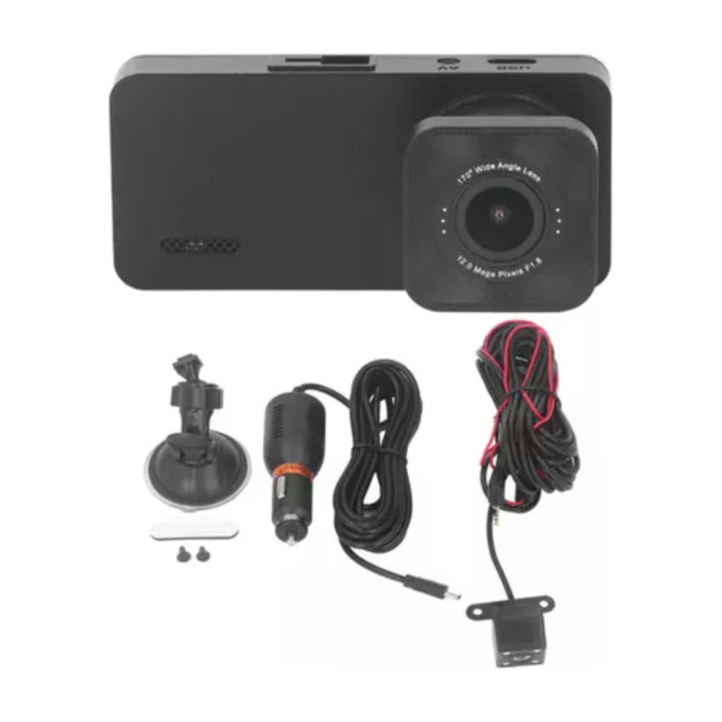 Cámara De Coche Con Triple Lente Giratoria Hd1080p, Visión N