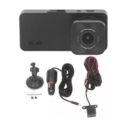 Cámara De Coche Con Triple Lente Giratoria Hd1080p, Visión N