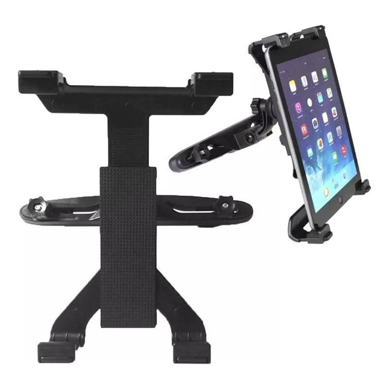 Porta Tablet Universal Para Cabecera De Asiento 360°  Negro