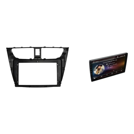Kit Foton: Bisel Radio Pantalla Tm3 2017-25 Negro 9 + Pantalla Táctil Gps Wifi Waze 9
