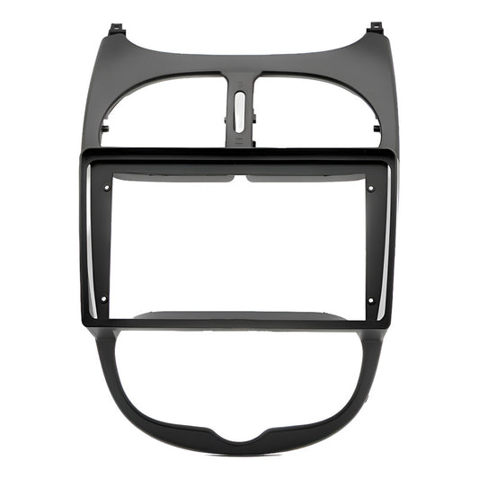 Adaptador Bisel Radio Android 9p Peugeot 206 Todos Los Años Negro
