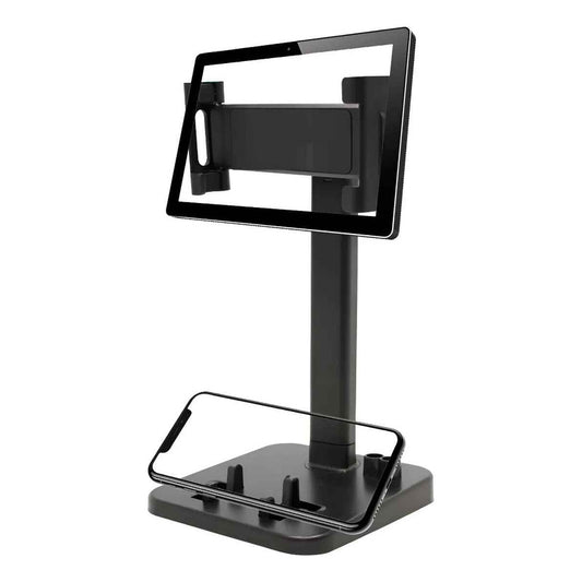 Soporte Base Porta Celular Tablet Ajustable Mesa Escritorio Negro