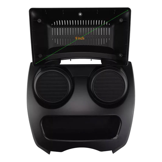 Bisel Radio Adaptador Consola Byd F0 2008 / 2012 9 Pulgadas  Negro