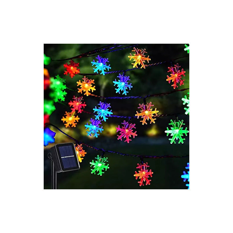 Guirnalda Luces Solares Navidad 10 Metros 100 Led Multicolor