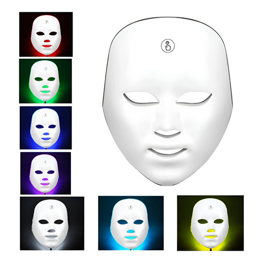 Máscara De Terapia De Luz Facial Led 7 Colores Fototerapia Normal